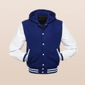 Premium Classic Varsity Letterman jacket-Navy Blue&White