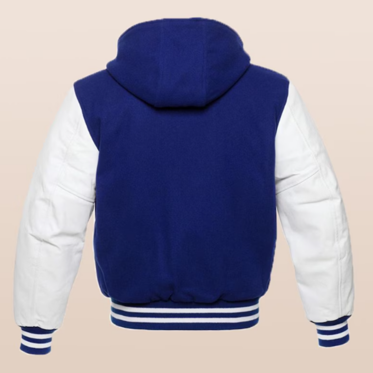 Premium Classic Varsity Letterman jacket-Navy Blue&White
