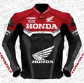 Alpha Pro Motorbike Racing Leather Jacket - Red & Black Biker Riding Gear with CE Armor