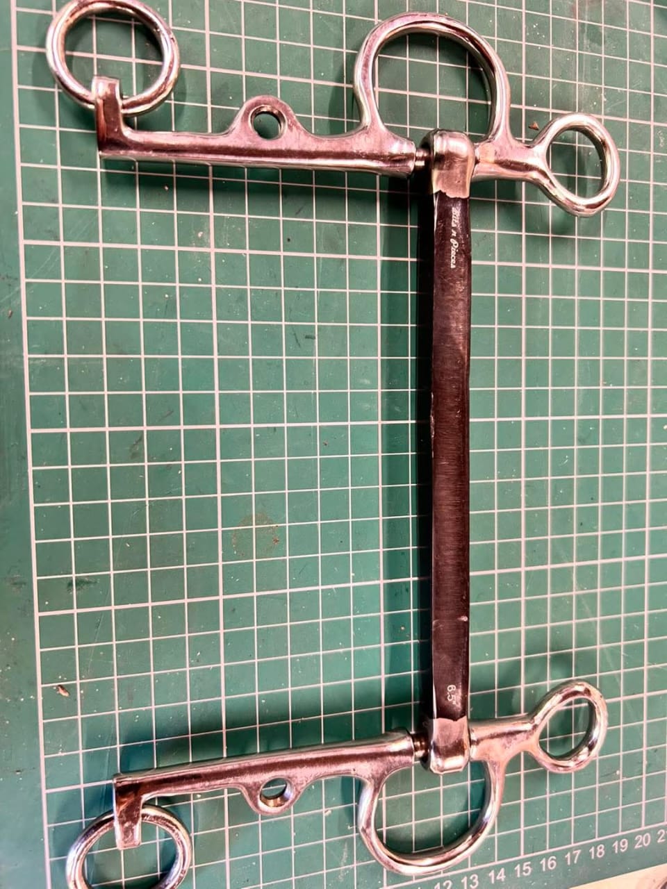 Premium Stainless Steel Horse Pelham Bit with Copper Mouthpiece