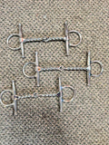 Premium Stainless Steel Full Cheek Snaffle Horse Bit Set