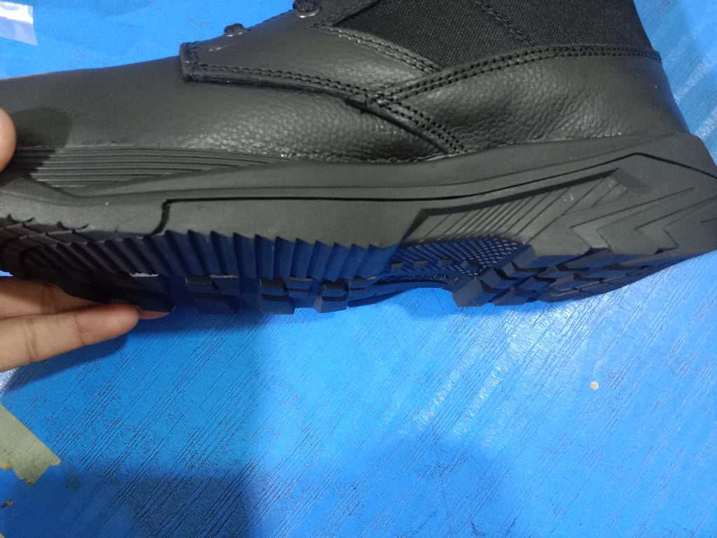 Premium Leather Combat Boots - Heavy Duty Tactical Military Boots for Men