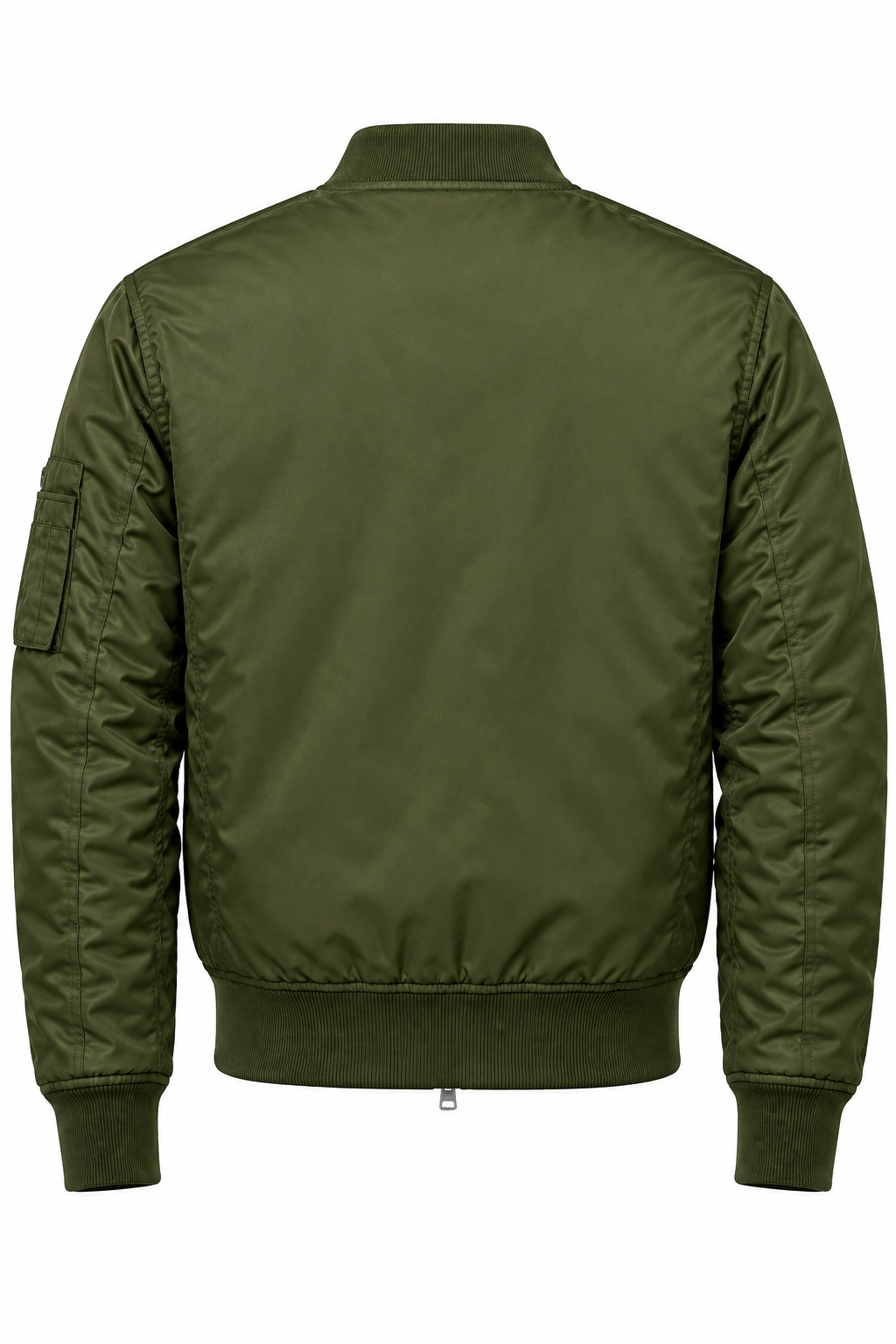 Classic MA-1 Flight Bomber Jacket - Water-Resistant Olive Green Outerwear