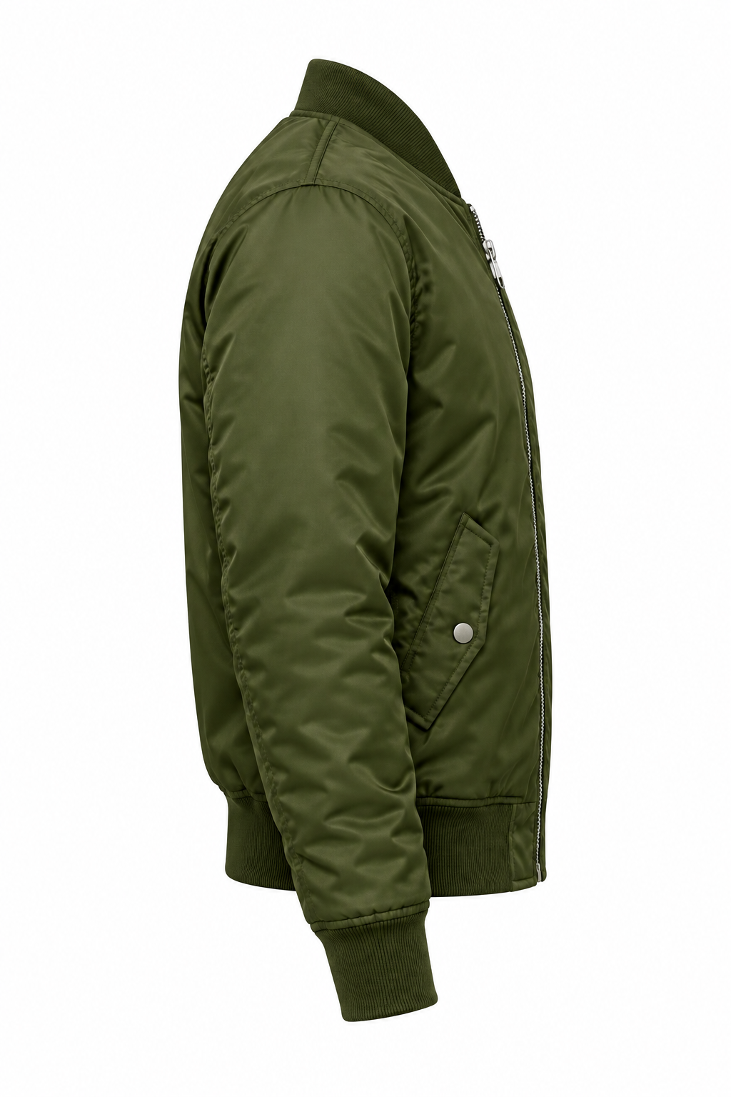 Classic MA-1 Flight Bomber Jacket - Water-Resistant Olive Green Outerwear