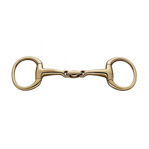 Double Jointed Loose Ring Horse Bit with Oval Link