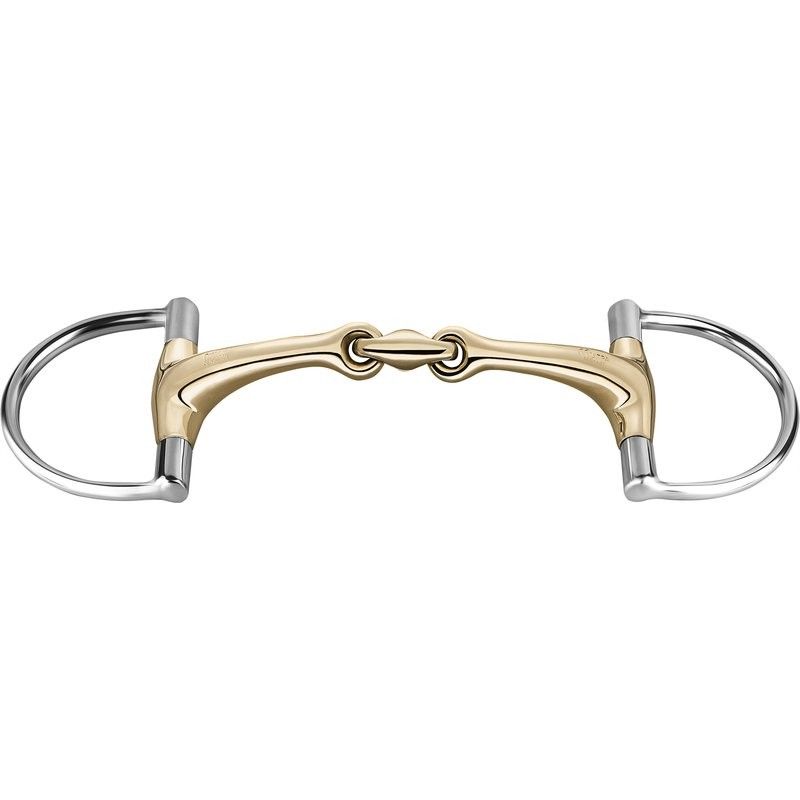Premium Stainless Steel Dee Ring Snaffle Bit with Center Lozenge